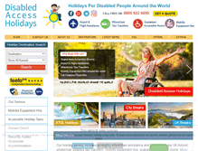 Tablet Screenshot of disabledaccessholidays.com
